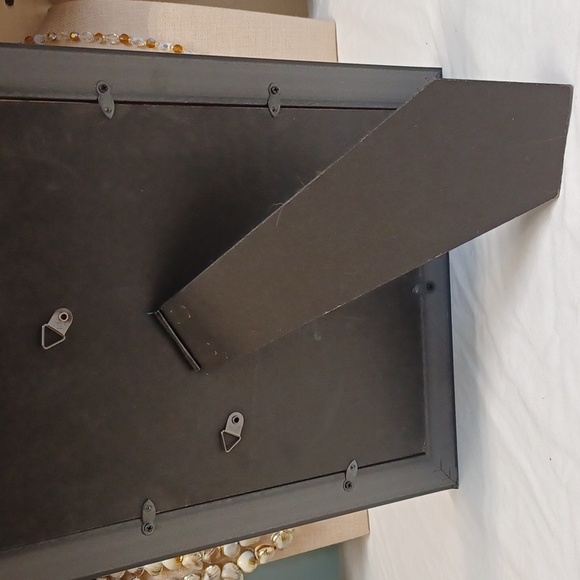 Framed Floral and Butterfly Upcycled Jewelry on a Red Velvet Background - Picture 6 of 6